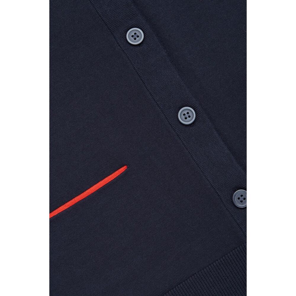 COS Collection Of Style Modern Knit Cotton Straight Fit Ribbed Button Cardigan - Picture 2 of 6